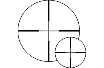 Image of Noblex-Docter Optics Vector Rifle Scope, 6-24x58mm, 30mm Tube, Second Focal Plane, 1/8 MOA, MilDot Reticle, Black, 56458