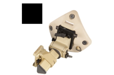 Image of Norotos INVG HYPER Helmet Mount w/Universal Shroud &amp; Breakaway, Dovetail, Black, One Size, 1921010BLK-2b