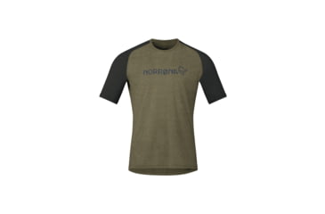 Image of Norrona Fjora Equaliser Lightweight T-Shirt - Mens, Olive Night, Large, 2233-25-3301-L