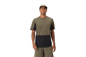 Image of Norrona Senja Equaliser Lightweight T-Shirt - Mens, Olive Night, Medium, 5826-23-3301-M