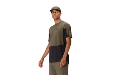 Image of Norrona Senja Equaliser Lightweight T-Shirt - Mens, Olive Night, Medium, 5826-23-3301-M
