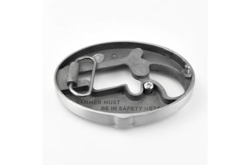 Image of North American Arms 1 1/8 Long Rifle Ova Ornate Belt Buckle w/ Secure Clip Release, Fits Belts 1 Inch to 1 1/2 Inch, Steel, NAABBO-L