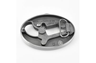 Image of North American Arms 1 1/8 Long Rifle Ova Ornate Belt Buckle w/ Secure Clip Release, Fits Belts 1 Inch to 1 1/2 Inch, Steel, NAABBO-L