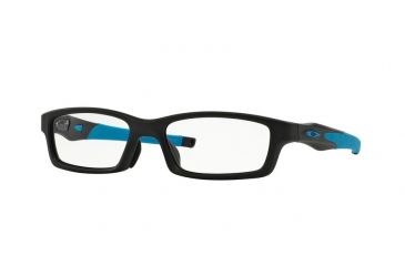 Image of Oakley CROSSLINK ASIAN OX8029 Bifocal Prescription Eyeglasses 802901-56 - Satin Black Frame