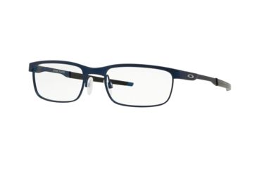 Image of Oakley Steel Plate OX3222 Single Vision Prescription Eyeglasses, 56mm, Powder Midnight, OX3222-322203-56-SV