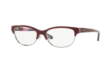 Image of Oakley Throwback Bifocal Prescription Eyeglasses 110802-52 - Dark Red Frame