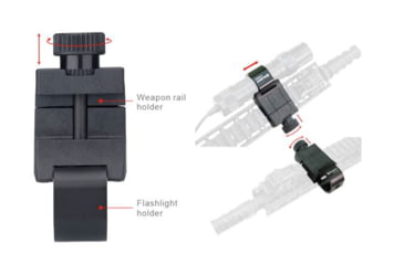 Image of Olight E-WM25 Mount For M Series And Warrior X Flashlights, Black, MNT-EWM25