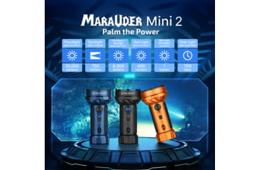 Image of Olight Marauder Mini 2 USB-C/MCC Rechargeable Battery 10000 Lumen LED Flashlight