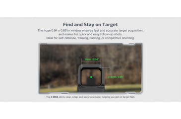Image of Olight Osight Red Dot Sight, 3 MOA Red Dot, Black, 6975498004073