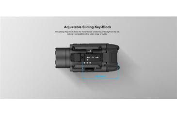 Image of Olight PL-3R Valkyrie LED Rechargeable Mountable Tactical Flashlight, 1500 Lumen, Black, FL-OL-PL3R-BK