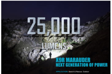 Image of Olight X9R Marauder Rechargeable LED Flashlight, 25000 Lumens, Black, FL-OL-X9R