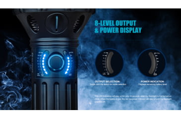 Image of Olight X9R Marauder Rechargeable LED Flashlight, 25000 Lumens, Black, FL-OL-X9R