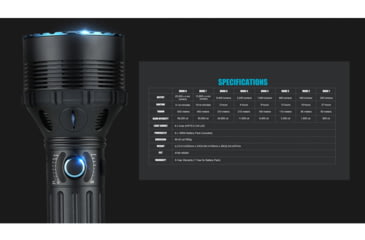 Image of Olight X9R Marauder Rechargeable LED Flashlight, 25000 Lumens, Black, FL-OL-X9R