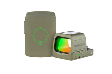 Image of Olightstore Usa Inc Osight S Olive Drab Green 1x2 MOA Red Dot/32 MOA Circle Reticle, OSIGHTOG