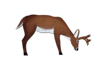 Image of Oncore Targets Feeding Deer w/Antlers Self-Healing Archery Target, Brown, White D4-ANT