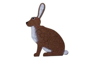 Image of Oncore Targets Rabbit Self-Healing Archery Target, Facing Left, Brown/White, Small, R3