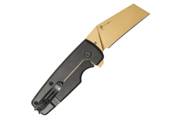 Image of Ontario Knife Epoch Folding Knife, 4in Closed, 2.75in tan Coated D2 Tool Steel Blade, OD Green G10 Handle, 9500