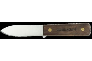 Image of Ontario Knife Old Hickory Fish and Small Game Knife, 4in Blade, Hardwood Handle, Leather Sheath, Small, 7024