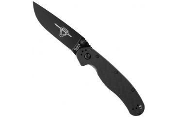 Image of Ontario Knife RAT Model II Folding Knife, Spear Point, Black Handle OK8860