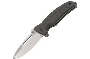 Image of Ontario Knife XM1 Folding Knife, Black Aluminum Handle, Plain OK8750