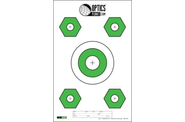 Image of OP Exclusive EZ2C Targets Style 3G, Green and Black Ink on High Quality White Paper, 25 Pack, EZ2CH03G