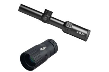 Image of OP Exclusive - Noblex-Docter Optics N6 Comfort Rifle Scope, 1-6 x 24mm, 30mm Tube, Tac IPSC, Illuminated 0 Reticle, Black, 56846 w/ Trybe Optics Enhancer - Magnification Doubler