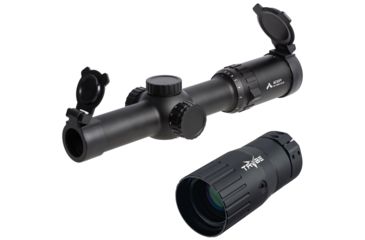 Image of OP Exclusive - Primary Arms SLx 1-8x Variable Waterproof Rifle Scope w/Patented ACSS 5.56/5.45/.308 Reticle, Black PA1-8X24SFP-ACSS-5.56 w/ TRYBE Optics Enhancer - Magnification Doubler