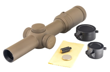 Image of Atibal OPMOD XP8 Mirage Exclusive Rifle Scope w/ Rapid View Lever, 1-8x24mm, 30mm Tube, Second Focal Plane, TDR BDC Reticle, FDE, AT-XP8-OPMOD-S