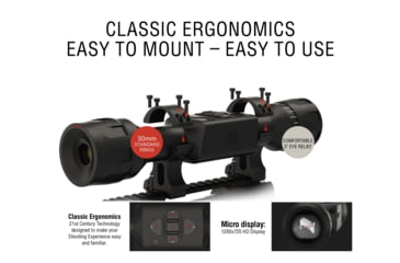 Image of ATN OPMOD Thor LT 320, 3-6x, 25mm Thermal Imaging Rifle Scope, Black, TIWSTLT325O