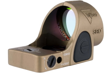 Image of Trijicon SRO 1x25x22.5mm Red Dot Sight 2.5 MOA Red Dot, Adjustable LED, Coyote Brown Anodized, SRO2-C-2500020