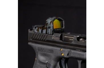 Image of OpticGard Burris Fastfire 3 Scope Cover, Gunmetal Gray Camo, One Size, OGBFF3DEG85