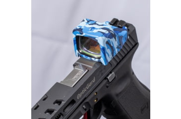 Image of OpticGard Holosun 507Comp Scope Cover, Navy Blue Camo, One Size, OGH507COMPDEG86