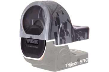 Image of OpticGard Scope Cover for Trijicon SRO, Gunmetal Gray Camo, OGTSDEG85