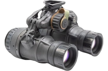 Image of Steele Industries DTNVS Dual Tube Night Vision Goggle, Elbit Thin Filmed White Phosphor Com Spec, Matte Black, DTNVS-ELBIT-F9400XLSH
