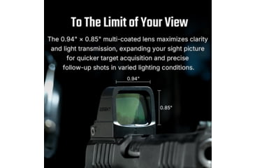 Image of Osight X 3 MOA Reflex Red Dot Sight w/ Magnetic USB-C Rechargeable Charging Cover