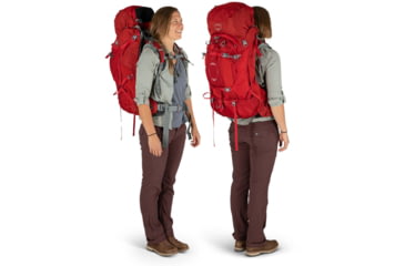 Image of Osprey Ariel Plus 60 Pack - Womens, Carnelian Red, Extra Small/Small, 10002914