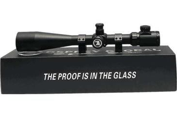Image of Osprey Global 10-40x50 Illuminated Tactical Rifle Scope, 30mm Tube, MilDot Reticle, Black, TA10-40x50MDG