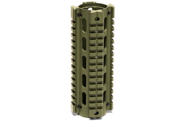Image of Osprey Global AR-15, M4, M16 Carbine Length Quad Rail AK Handguard, 7in, Od Green, QR-OSP-GRN