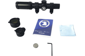 Image of Osprey Global Tactical 1-4x24 LPVO Rifle Scope, 30mm Tube, MilDot Reticle, Black, 1-4X24MDG