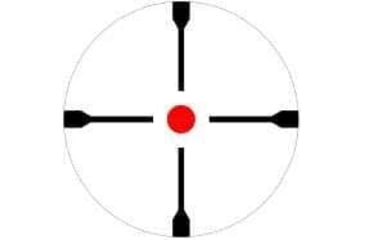 Image of Osprey Global Tactical 1-4x24 LPVO Rifle Scope, 30mm Tube, MilDot Reticle, Black, 1-4X24MDG