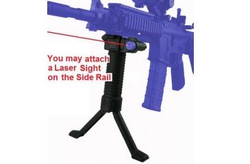 Image of Osprey Tactical Gun Grip w/Bipod Steel Insert and Rail