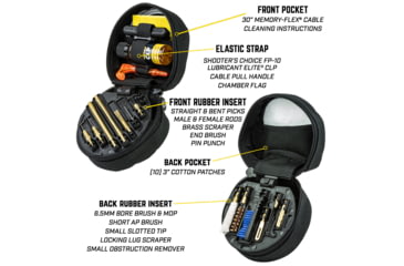 Image of Otis Technology 6.5mm Rifle Cleaning Kit, Combo, .22cal, .38/.380/9MM, .40, .44, and .45 caliber pi, FG-6.5