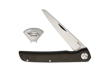Image of OTTER-Messer York Folder Micarta Green