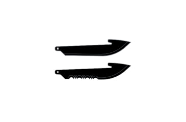 Image of Outdoor Edge Cutlery 6-Pack 2.5in Replacement Blade Combo, Drop Point, 3 Plain/ 3 Serrated, Black, RRC25K6C
