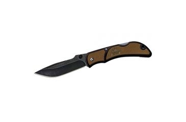 Image of Outdoor Edge Cutlery Chasm Folding Knife,3.3in 8Cr13MoV Stainless Plain Edge Blade,Medium,Brown Handle CHC-33