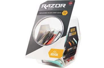 Image of Outdoor Edge Cutlery Razor-Mini Folding Knife, 2.2in, Stainless Steel, Polymer Handle, 18 Knives, RMD18