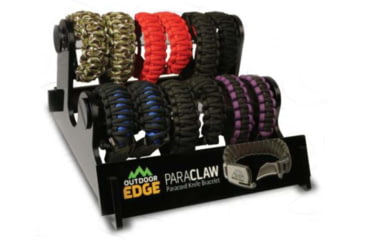 Image of Outdoor Edge Cutlery 18 Piece Paraclaw Display w/ 0 Trainers &amp; Option B, 1.5in Blade, 8Cr13MoV, Paracord Handle, PCD-18B