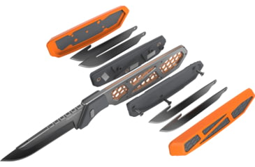 Image of Outdoor Edge Cutlery RAZOR APX 3in Fixed Blade Knife, Titanium Coated Frame w/7 Blades, One Size, APXS306C