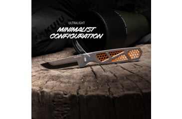 Image of Outdoor Edge Cutlery RAZOR APX 3in Fixed Blade Knife, Titanium Coated Frame w/7 Blades, One Size, APXS306C