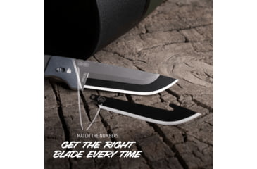 Image of Outdoor Edge Cutlery RAZOR APX 3in Fixed Blade Knife, Titanium Coated Frame w/7 Blades, One Size, APXS306C